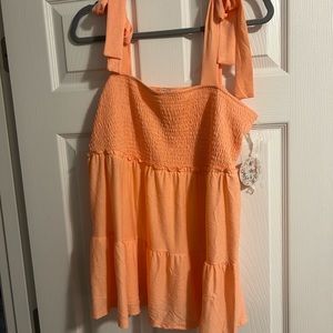 NEW with tags- Jolie and Joy by FCT with love Women’s Plus Size 2X Coral Top